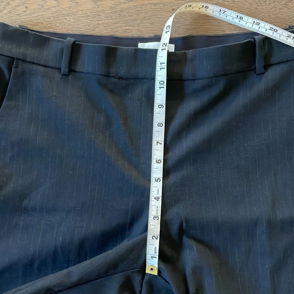 H&M Classic Pinstriped Black Slacks Pants Size 16 - Picture 8 of 11